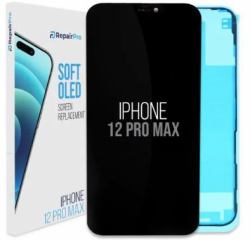ReplaceBase RBSKU22719 mobile phone spare part Display Black (RepairPro | iPhone 12 Pro Max | Replacement Screen | Soft OLED)