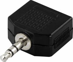 Deltaco AA-2 audio cable 3.5mm Black (DELTACO lydsplitter)