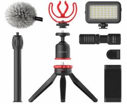 BOYA BY-VG350 tripod Smartphone/Action camera 3 leg[s] Black, Red (BOYA BY-VG350 - mikrofon)