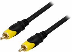 Deltaco MM-103 composite video cable 10 m RCA Black (DELTACO videokabel - sammensat video -)
