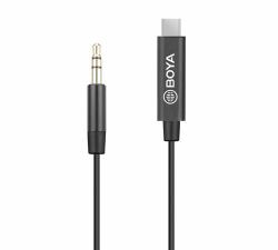 BOYA BY-K2 audio cable USB C 3.5mm Black (BOYA BY-K2 - USB-C til hovedtelefon ja)
