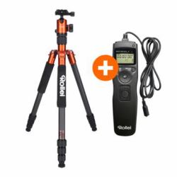 Rollei 22610 tripod Digital/film cameras 3 leg[s] Black, Orange (Rollei Prego dp5500 - digitalkamera)