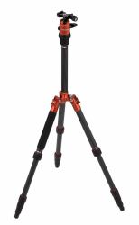 Rollei Compact Traveler No. 1 Carbon tripod Digital/film cameras 3 leg[s] Black, Orange (Rollei Selfie Stick 4 Me selfie-stang)
