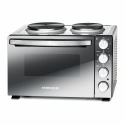 Rommelsbacher KM 3300 cooker Tabletop cooker Electric Sealed plate Black, Silver (Rommelsbacher KM 3300 - elektrisk ovn)