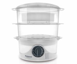 Taurus Salutecook steam cooker 2 basket[s] Freestanding 800 W Transparent, White (Taurus Salutecook - ris koger/damper)