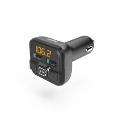Hama 00014163 FM transmitter 87.6 - 107.9 MHz Cigar lighter Black (Hama - FM-transmitter / strÃ¸madapter f)