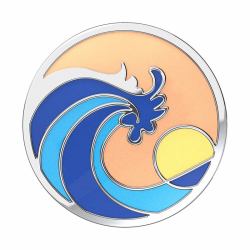 PopSockets Ride the Wave Enamel (PopSockets PopGrip - fingergrip/stÃ¸tte)