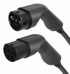 Deltaco EV-3207 power cable Black 7 m (DELTACO EV-cable type 2 - type 2, 3 ph)