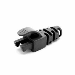 Cablenet RJ45 Snagless Strain Relief Flush Boot Black 6.5mm (50PK RJ45 C6 Snag SR Blade Boot Bk 6.5MM)