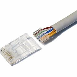 Cablenet Cat6 RJ45 UTP 50u Crimp Plug Stranded [2 Part] (50PK C6 UTP Strnd Crimp Pl 2p)