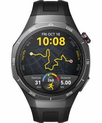 Huawei WATCH GT5 Pro 46mm 3.63 cm [1.43"] AMOLED Digital 466 x 466 pixels Black GPS [satellite] (Huawei Watch GT 5 Pro - titanium - sma)