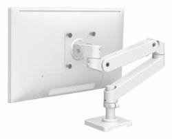 Ergotron LX Pro Series 45-682-290 monitor mount / stand 86.4 cm [34"] Desk White (LX PRO ARM SINGLE DISPLAY DESK - MOUNT ESW)
