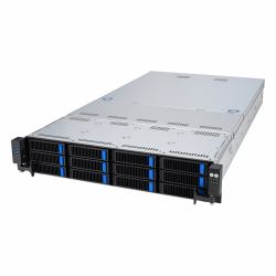 ASUS RS521A-E12-RS12U Socket SP5 Rack [2U] Black, Silver (ASUS SP5 RS521A-E12-RS12U 2U SERVER)