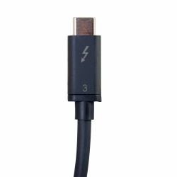 C2G 3ft [0.9m] ThunderboltTM 3 Cable [20Gbps] (C2G 3ft Thunderbolt 3 Cable - USB C Thunderbolt 3 Cable - 100W Power Delivery - 20Gbps - Black - M/M - Thunderbolt cable - USB-C [M] to USB-C [M] - US...