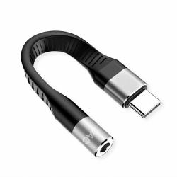 ROLINE 12.03.3241 audio splitter Black (USB-C / 3.5MM ADAPTER.FLEX. - ST/BU.0.1M)