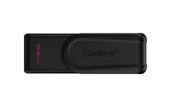 Kingston Technology DataTraveler 64GB Portable USB 3.2 Gen 1 Exodia S [Black/Black] (64GB DT EXODIA S PORTABLE - USB 3.2 GEN 1 [BLACK/BLACK])