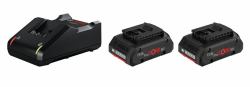 Bosch 1 600 A01 BA3 cordless tool battery / charger Battery & charger set (Bosch Starter Set 2 x ProCORE18V 4.0Ah)