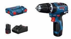Bosch GSB 12V-35 Professional 1750 RPM Keyless 800 g Black, Blue (BOSCH GSB 12V-35, 2x3Ah, LBOXX - 06019)