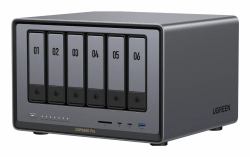 Ugreen NASync DXP6800 Pro NAS Compact Intel® Core™ i5 i5-1235U 8 GB DDR5 UGOS Pro Black (UGREEN NASync DXP6800 Pro; 6-Bay Thunderbolt NAS with Inte l 10-Core i5 CPU [Up to 4.40 GHz]; 8GB DDR5; 4...