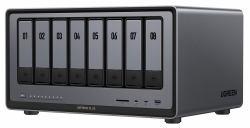 Ugreen NASync DXP8800 Plus NAS Desktop Intel® Core™ i5 i5-1235U 8 GB DDR5 UGOS Pro Black (UGREEN NASync DXP8800 Pro; 8-Bay Thunderbolt NAS with Intel 10-Core i5 CPU [Up to 4.40 GHz]; 8GB DDR5; 4...