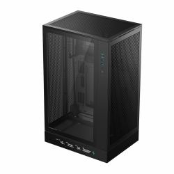 DeepCool CH270 Digital Mini Tower Black (DeepCool CH270 Digital Micro-ATX Case, Mini-Tower PC Case with Tempered Glass Side Panel, USB-C Port, High Airflow Support for 360mm Radiator, ATX PSU, Black)