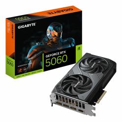 GIGABYTE GeForce RTX 5060 WINDFORCE OC 8G Graphics Card - 8GB GDDR7, 128bit, PCI-E 5.0, 2512 MHz Core Clock, 3 x DisplayPort, 1 x HDMI, GV-N5060WF2OC-8GD (GIGA VGA 8GB RTX5060 WINDFORCE-2-OC 8GD 3x...