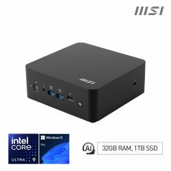 MSI Cubi NUC AI+ 2MG Intel Core Ultra 9 288V, Desktop PC, NUC, SFF, Mini Computer, HTPC, [32GB RAM, 1TB Storage, Windows 11 PRO NextGen Premium], Intel Arc Graphics/Embedded DDR5/Dual ThunderBolt 4...