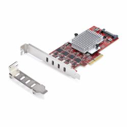 StarTech.com 4-Port USB Type-C PCIe Card, USB 3.2 10Gbps, USB-C PCI Express Expansion Card, 4x Independent USB Controllers, Windows/Linux/macOS, TAA-Compliant (4-PORT USB TYPE-C PCIE CARD - - USB-C...