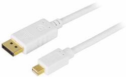 Deltaco DP-1130 DisplayPort cable 3 m mini DisplayPort White (DELTACO DP-1130 - DisplayPort kabel -)