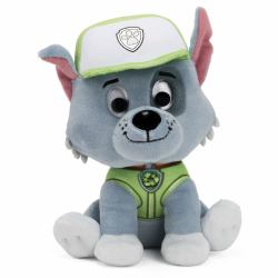 PAW Patrol GUND Official Rocky in Signature Recycling Uniform Plush Toy, Stuffed Animal for Ages 1 and Up, 6" (Spin Master Gun - Paw Patrol Rocky 15c)