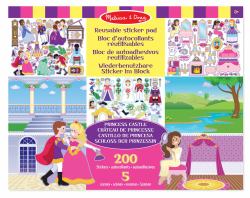Melissa & Doug Reusable Sticker Pad - Princess Castle kids' stickers (Melissa & Doug Naklejka wielokrotnego)