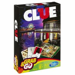 Hasbro Gaming Clue Grab & Go Board game Deduction (CLUE GRAB AND GO/Travel*)