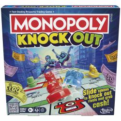 Monopoly Knockout Family Party Game, Quick-Playing Board Games for Ages 8+, 2-8 Players, 20 Mins. (MONOPOLY KNOCKOUT [DK])