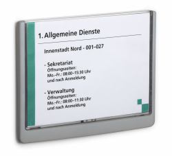 Durable 486637 sign holder/information stand A5 Plastic Graphite (Durable CLICK SIGN A5 Graphite)