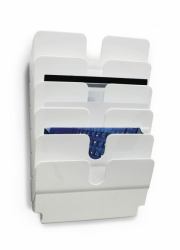 Durable FLEXIPLUS literature rack 6 shelves White (Durable FLEXIPLUS 6 A4 Landscape White)