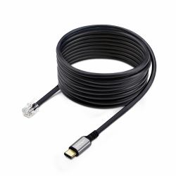 StarTech.com USB-C to RJ9 Adapter for Office Phone Handset or Wired/Wireless Headset, Use Existing Landline Hardware, 6ft/1.8m, For Laptop/Desktop Computer/Mobile (USB-C TO RJ9 ADAPTER/DONGLE - FOR...