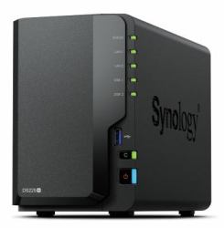 Synology DiskStation DS225+ 2 Bay NAS Desktop Intel® Celeron® J4125 2 GB DDR4 Synology DSM Black (Synology DS225+ 2-bay Plus series - Intel Celeron J4125 quad-core; 2GB non-ECC DDR4 SODIMM upgrad...