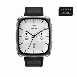 Amazfit Active 2 4.45 cm [1.75"] AMOLED Digital 390 x 450 pixels Touchscreen Stainless steel (Amazfit Active 2 Black Square)