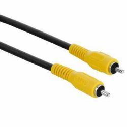 Hama Video Connecting Cable RCA [phono] Plug - RCA [phono] Plug, 3 m composite video cable Black (Hama RCA han -> RCA han 3 m Sort)