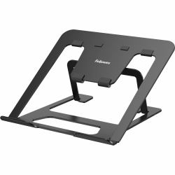 Fellowes Alumia Laptop Riser Portable Laptop Stand Max Size 15 inch Max Weight 5kg Black (Fellowes Adjustable Laptop Riser Alumia Portable Laptop Stand Black)