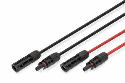 Digitus Solar Extension cable, 6 sqmm, MC4 connector (SOLARCABLE EXTENSION 15M 6MM - MC4 PV CABLE 1500V DC 1XBLK1XRED)