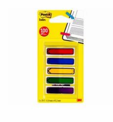 3M 7000038078 self adhesive flags 20 sheets (Post-itÂ® Index Arrow Flags Assorted Colours 11.9 mm x 43.2 mm 100 Flags/Dispenser 1 Dispenser/Pack)