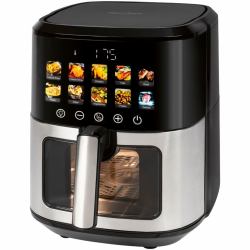 ProfiCook PC-FR 1286 H fryer Single 6.5 L Stand-alone 1700 W Hot air fryer Black, Stainless steel (HeiÃluftfritteuse PC-FR 1286 H [schwar)