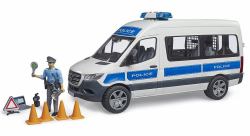 BRUDER MB Sprinter Police emergency vehicle with Light & Sound Module (BRUDER 02683 legetÃ¸jsbil)