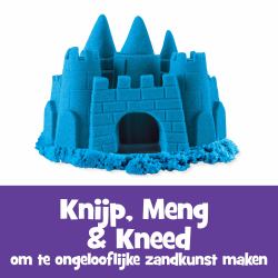 Kinetic Sand , 2lbs Blue Play Sand, Moldable Sensory Toys for Kids, Resealable Bag [Packaging May Vary], for Ages 3 and up (Kinetic Sand KNS RFL 2lb Colour Blue G)