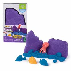 Kinetic Sand , Project Planet Coral Reef with 8oz Blue Play Sand & 2 Tools, Sustainably Minded Eco Friendly Materials, Sensory Toys for Kids Ages 3+ (Kinetic Sand Project Planet Coral Reef)