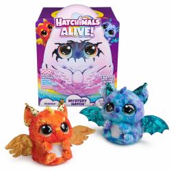 Hatchimals Alive, Mystery Hatch Draggle, Surprise Interactive Toy & Egg with Mist, Lights & Sounds [Styles May Vary], Kids Toys for Girls & Boys (Hatchimals Alive Mystery Hatch Draggle)