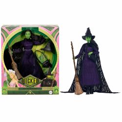 Mattel Universal Pictures’ Wicked Deluxe Elphaba Fashion Doll & Accessories with Braided Hair & Posability (Wicked Elphaba Deluxe-Modepuppe [mit g)
