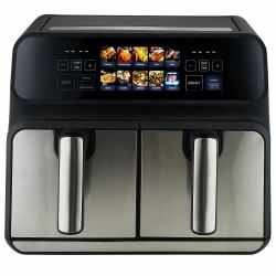 ProfiCook PC-FR 1287 H Double 8 L Stand-alone 2200 W Hot air fryer Black, Stainless steel (ProfiCook PC-FR 1287 H Dobbelt 8 L Enk)