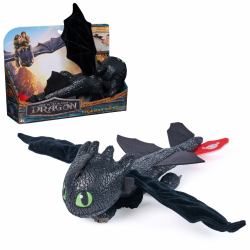 DreamWorks Dragons How to Train Your Dragon, Hug and Glide Toothless Plush Toy, 12” Dragon Stuffed Animal, Kids Toys for Boys Ages 4 and Up (DrachenzÃ¤hmen leicht gemacht - PlÃ¼sch-)